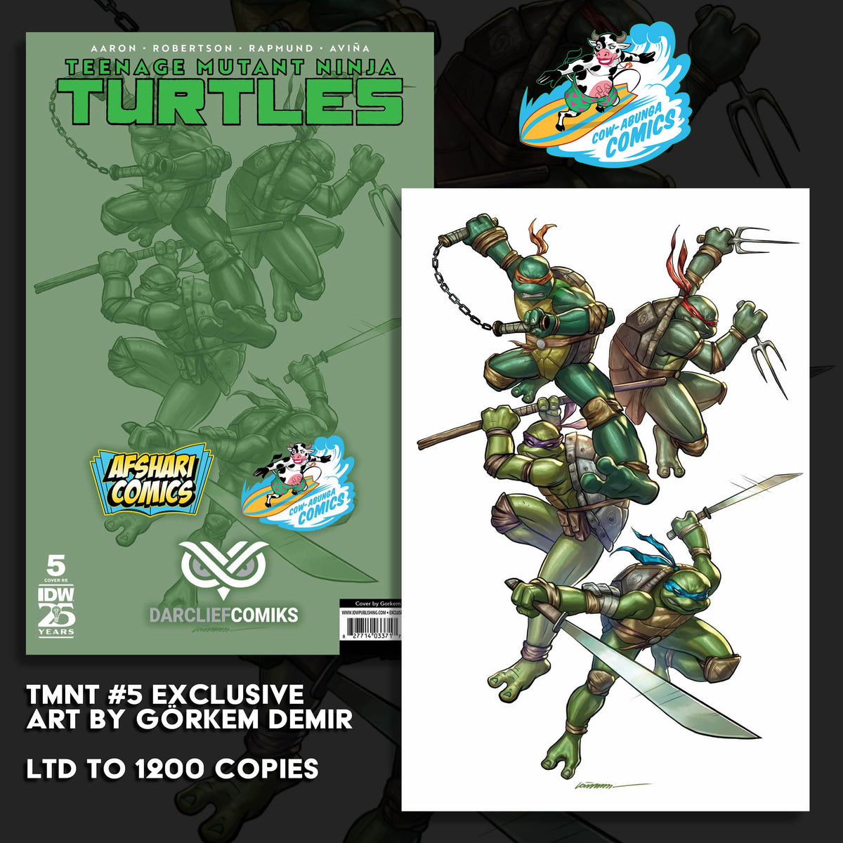 Teenage Mutant Ninja Turtles #5 Görkem Demir Exclusive – Cowabunga