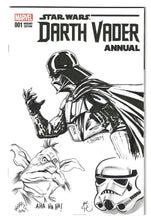 Load image into Gallery viewer, Star Wars Darth Vader Annual #1 | Terry Brady, Gerlich, Greg Kirkpatrick Sketch Cover Jam Piece
