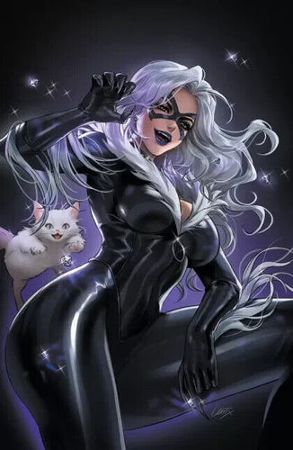 AMAZING SPIDER-MAN #34 LEIRIX LI  VIRGIN VARIANT Black Cat 2023