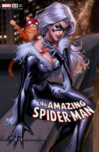 AMAZING SPIDER-MAN #33 NM EJIKURE TRADE VARIANT BLACKCAT 2023