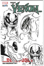 Load image into Gallery viewer, What if Venom Possessed Deadpool | Görkem Demir, RZP, Kyle Willis, Greg Kirkpatrick Sketch Cover Jam