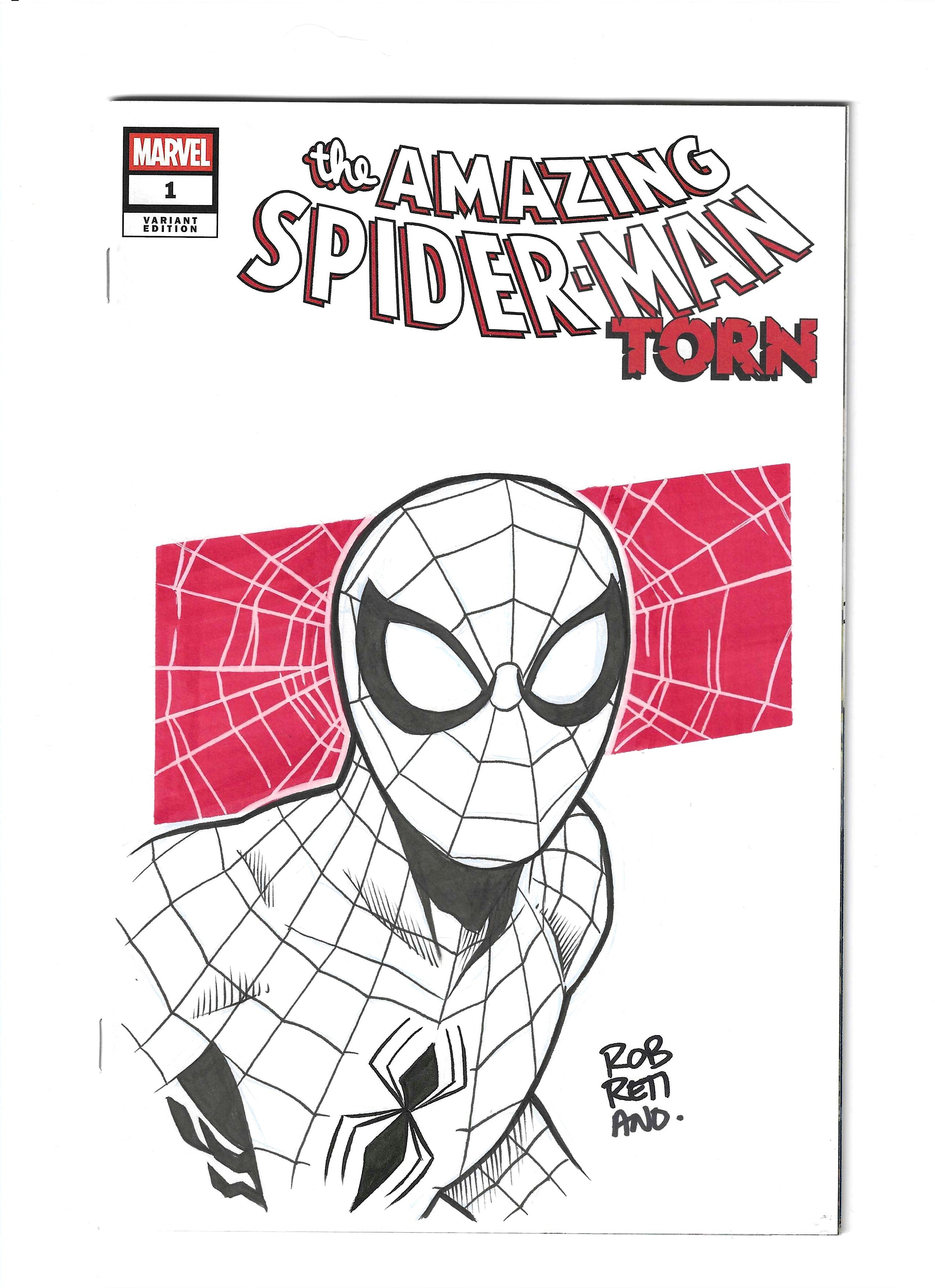 Amazing Spider-Man Torn #1 | Retiano Spider-Man Sketch Cover