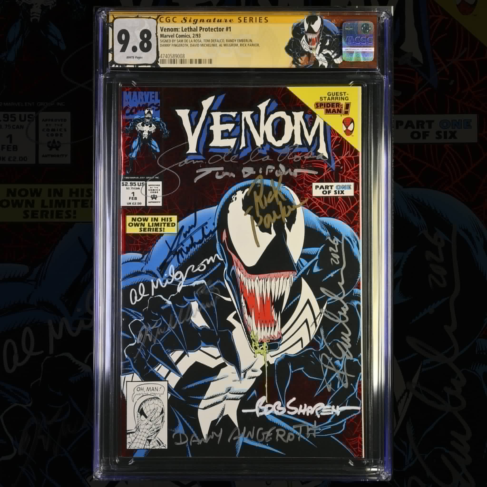Venom Lethal Protector #1 NINE (9) X Signed! CGC 9.8 – Cowabunga