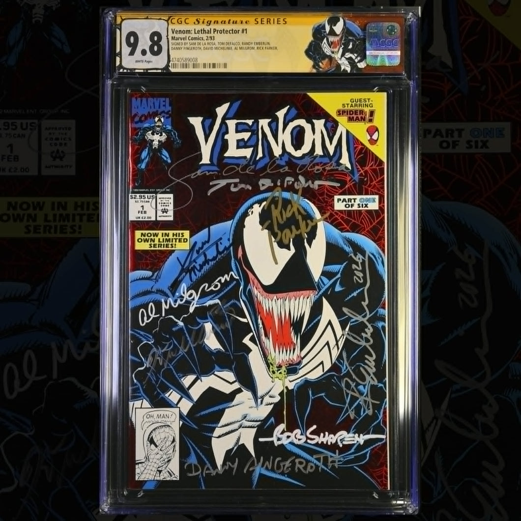 Venom Lethal Protector #1 NINE (9) X Signed! CGC 9.8 – Cowabunga