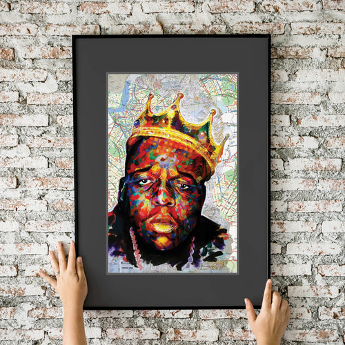 Biggie Smalls Atlas Painting 11x17 Fine Art Print