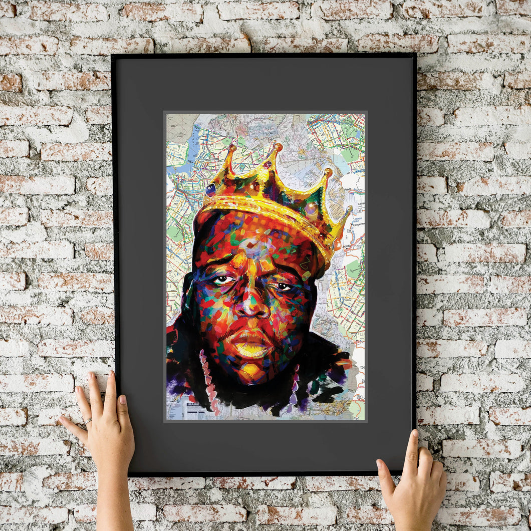 Biggie Smalls Atlas Painting 11x17 Fine Art Print