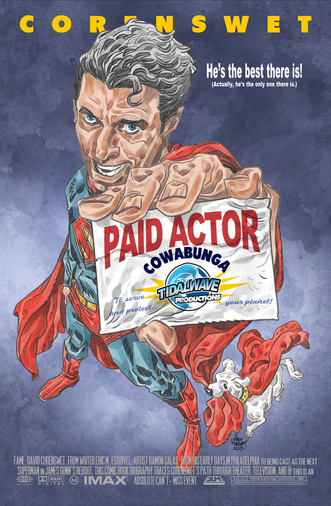 Fame: David Corenswet Exclusive Cover by Alex Riegel Ace Ventura Parody