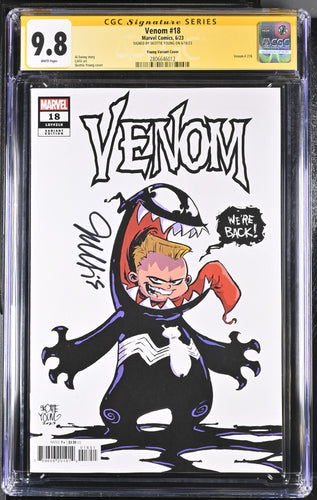 Venom #18 Skottie Young Variant Signed Marvel 2023 CGC 9.8