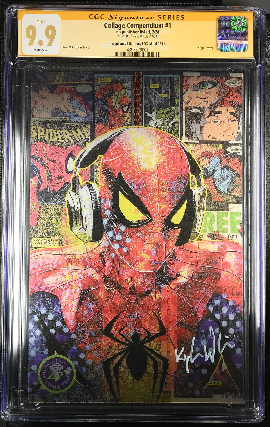 spider-man headphones cgc 9.9 ap1