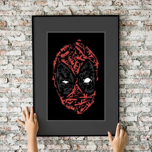 Deadpool Tactical Weaponry 11x17 Fine Art Print