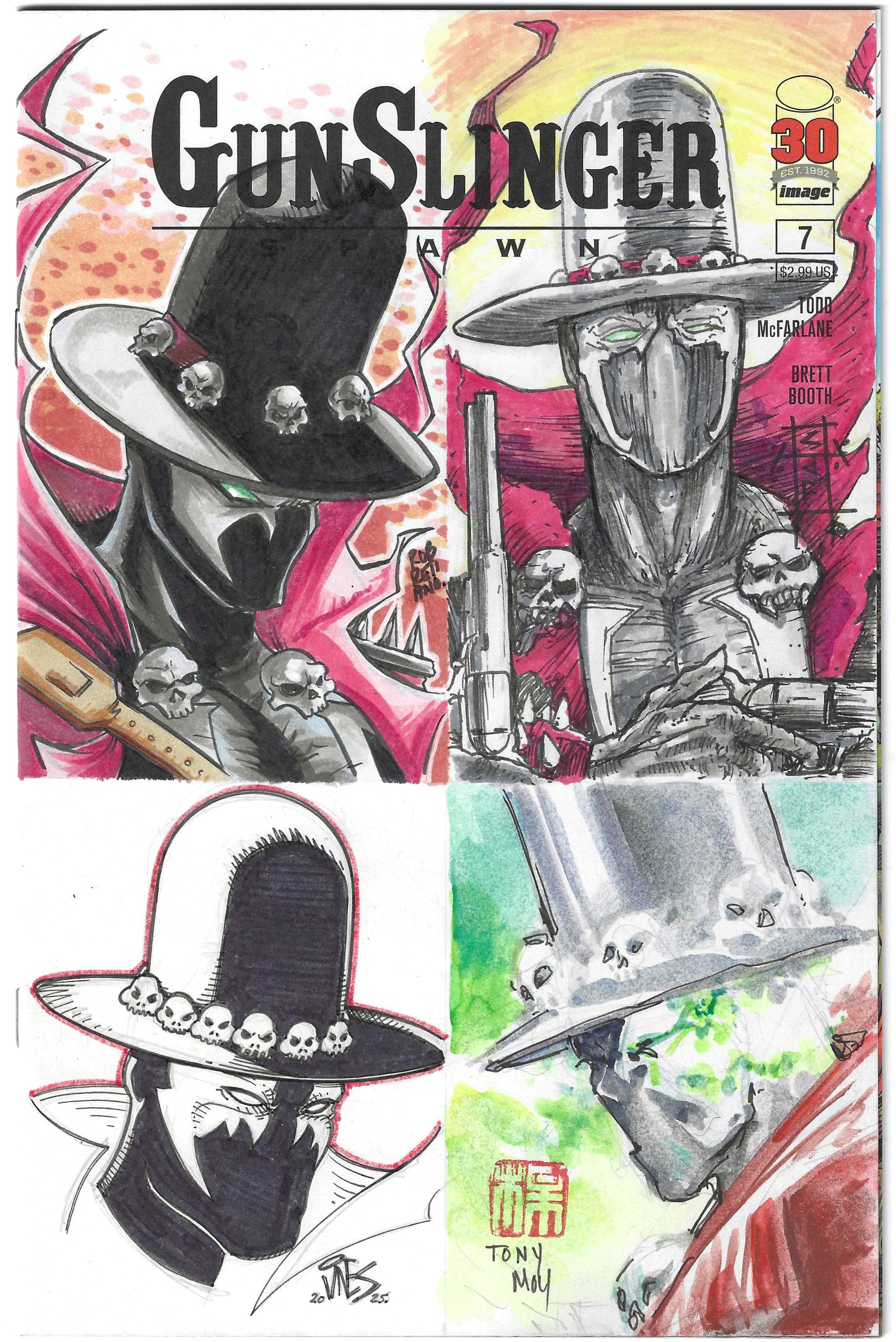 Gunslinger Spawn Sketch Cover Jam by Dexter Vines, Chris J