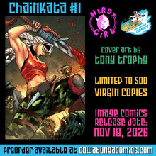 Load image into Gallery viewer, Chainkata #1 Tony Trophy Virgin Variant | Cowabunga Exclusive | Limited to 500 - Preorder