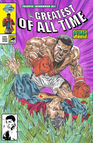 Tribute: Muhammad Ali – Cowabunga Comics Exclusive Cover by ALEX RIEGEL