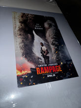 Load image into Gallery viewer, Rampage Original DS movie poster 27x40 D/S  Kong, Rock Dwayne Johnson