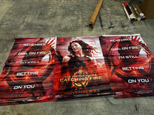 Load image into Gallery viewer, Rare The Hunger Games: Catching Fire 3-Panel Vinyl Theater Display 2013