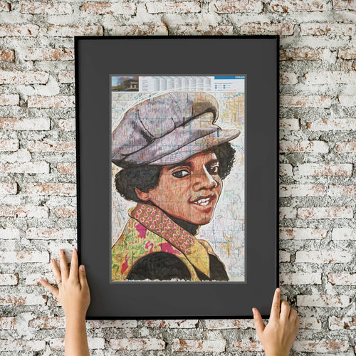 Michael Jackson Atlas 11x17 Fine Art Print