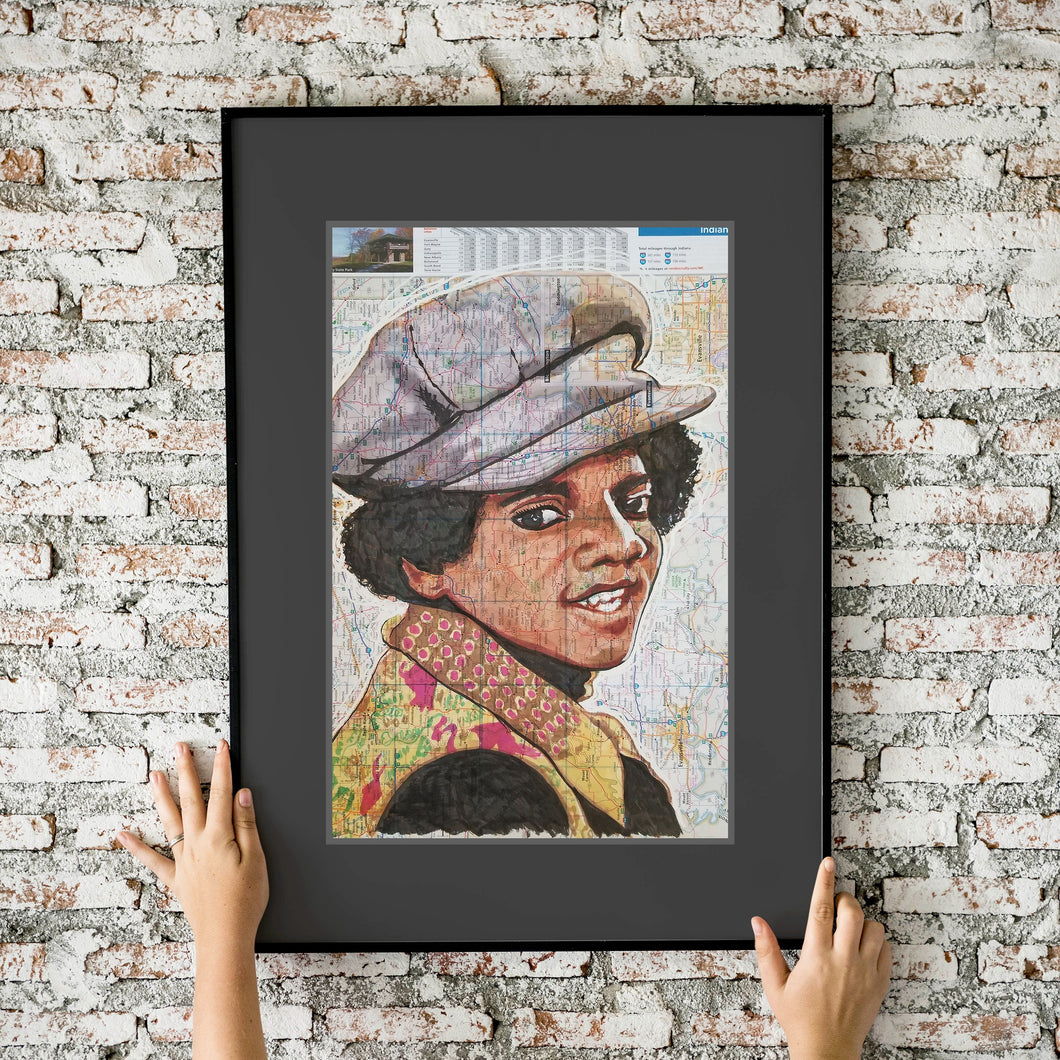Michael Jackson Atlas 11x17 Fine Art Print