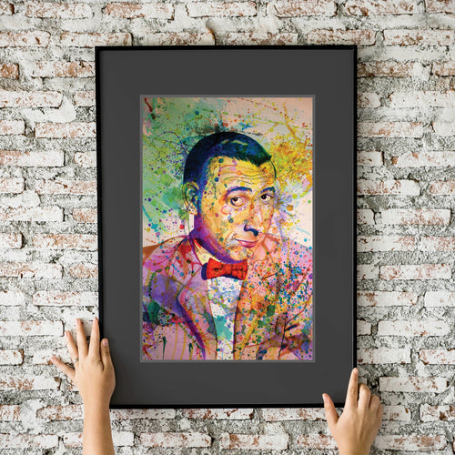 Pee-wee Herman Watercolor 11x17 Fine Art Print