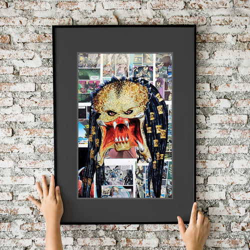 Predator Collage Painting 11x17 Fine Art Print