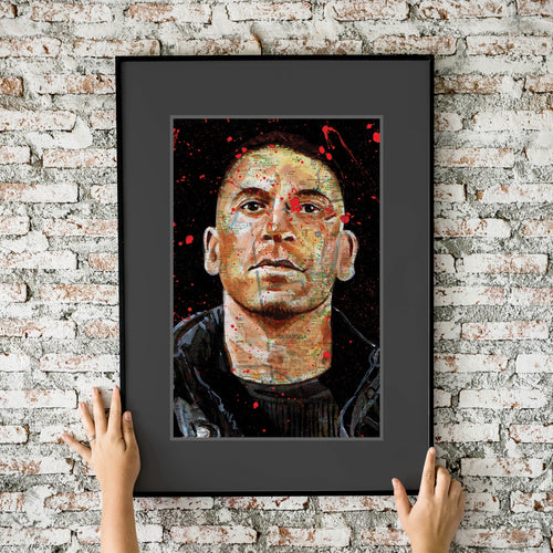 Punisher Atlas Series Painting 11x17 Fine Art Print