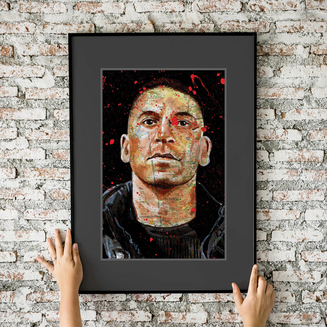 Punisher Atlas Series Painting 11x17 Fine Art Print