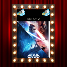 Load image into Gallery viewer, STAR WARS - SET of TWO RISE OF SKYWALKER Original Movie Posters DS 27x40