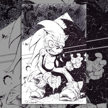 Load image into Gallery viewer, SONIC THE HEDGEHOG ORIGINAL ART BY SHELBY ROBERTSON