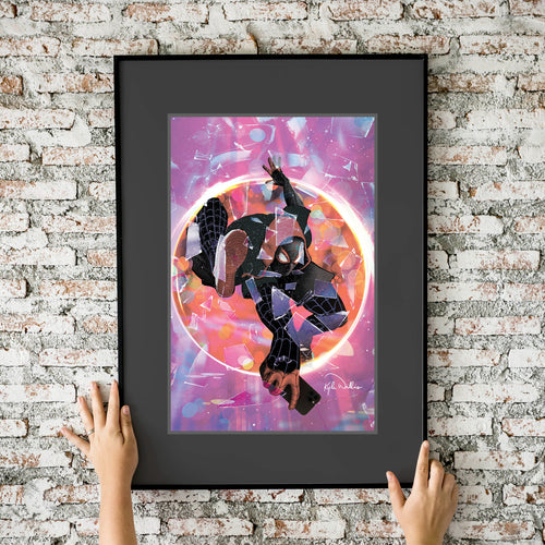 Spider-Man Miles Morales Shattered 11x17 Fine Art Print