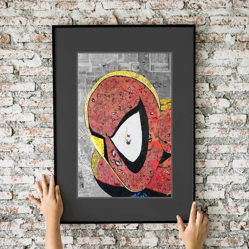 Spider-Man Mosaic Headshot 11x17 Fine Art Print