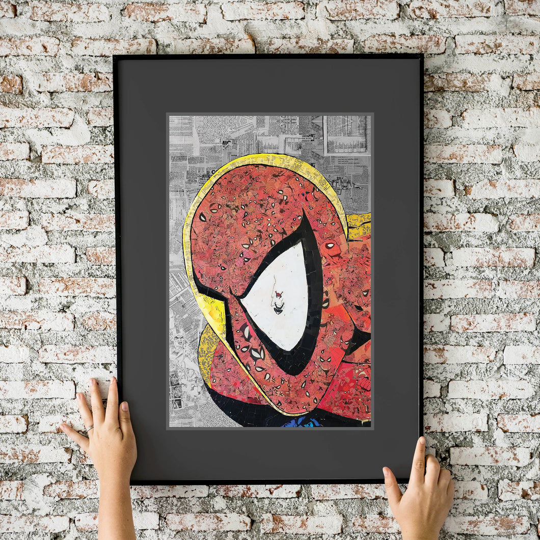 Spider-Man Mosaic Headshot 11x17 Fine Art Print