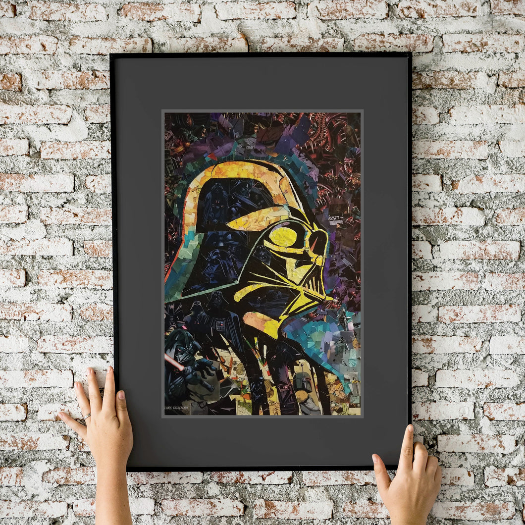 Star Wars Darth Vader Mosaic 11x17 Fine Art Print
