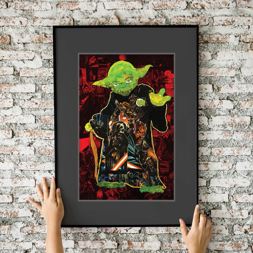 Star Wars Yoda Mosaic 11x17 Fine Art Print
