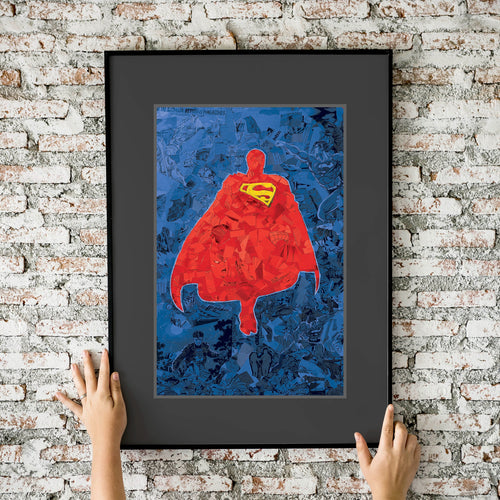 Superman Mosaic 11x17 Fine Art Print