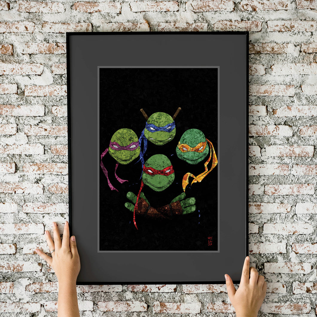 Teenage Mutant Ninja Turtles #1 Mosaic 11x17 Fine Art Print