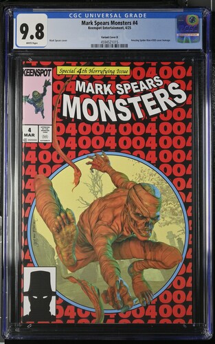 Mark Spears Monsters #4: Variant Cover D 2025 CGC 9.8