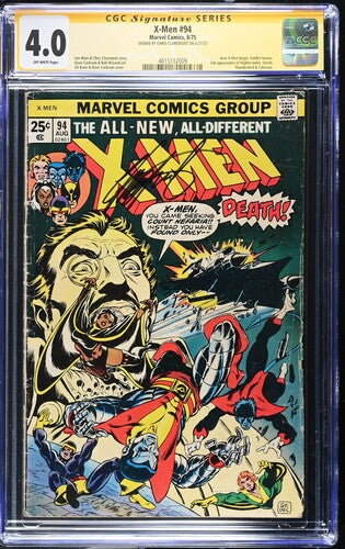 X-Men #94 1975, Signed by Chris Claremont, CGC SS 4.0