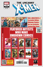 Load image into Gallery viewer, Uncanny X-men #13 Unknown Comics Alexander Lozano Exclusive Var (04/09/2025)