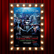 Nightmare Before Christmas 3D Re-Release Theatrical One-Sheet Movie Poster