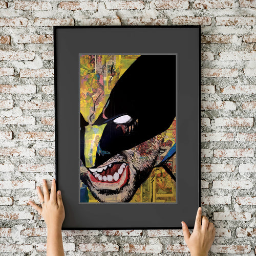 Wolverine Collage Painting 11x17 Fine Art Print