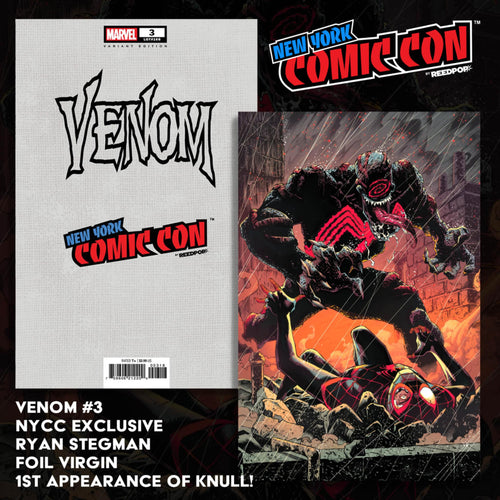 VENOM #3, RYAN STEGMAN NYCC FOIL EXCLUSIVE FOIL VARIANT