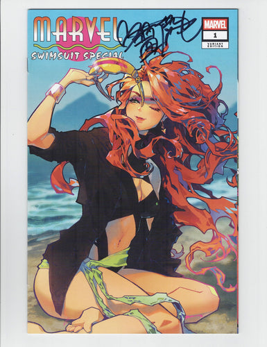 Marvel Swimsuit Special: Friends, Foes & Rivals #1 Rose Besch Exclusive Trade Dress SIGNED!!