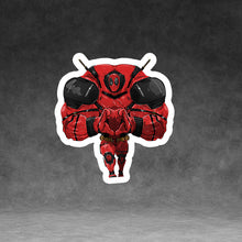 Load image into Gallery viewer, Deadpool Muscle Bound 3&quot; Sticker - Art by MJHiblen