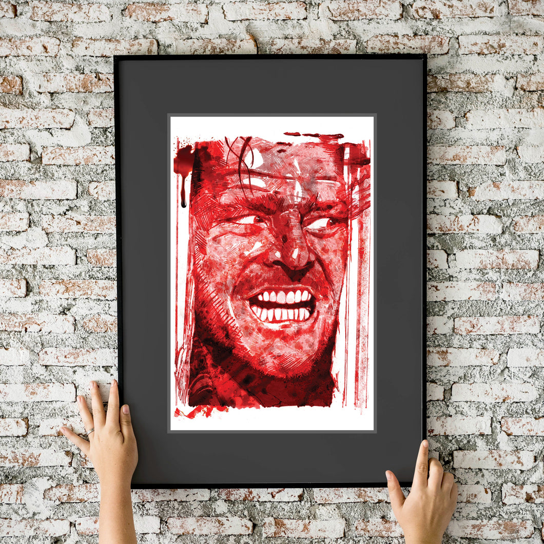 Horror Shining Jack Torrance Here's Johnny! 11x17 Fine Art Print