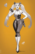 Load image into Gallery viewer, [FOIL] HARLEY QUINN #22 UNKNOWN COMICS DAVID NAKAYAMA GOLD FOIL VIRIGN NYCC 2022 B&amp;W COLOR BLEED VAR (09/28/2022)