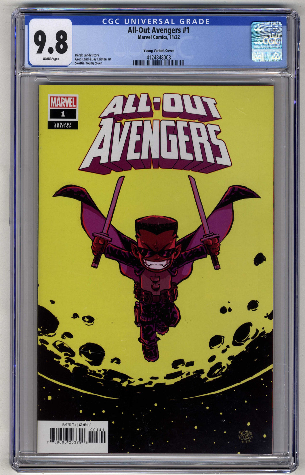 All-Out Avengers #1, Skottie Young CGC 9.8