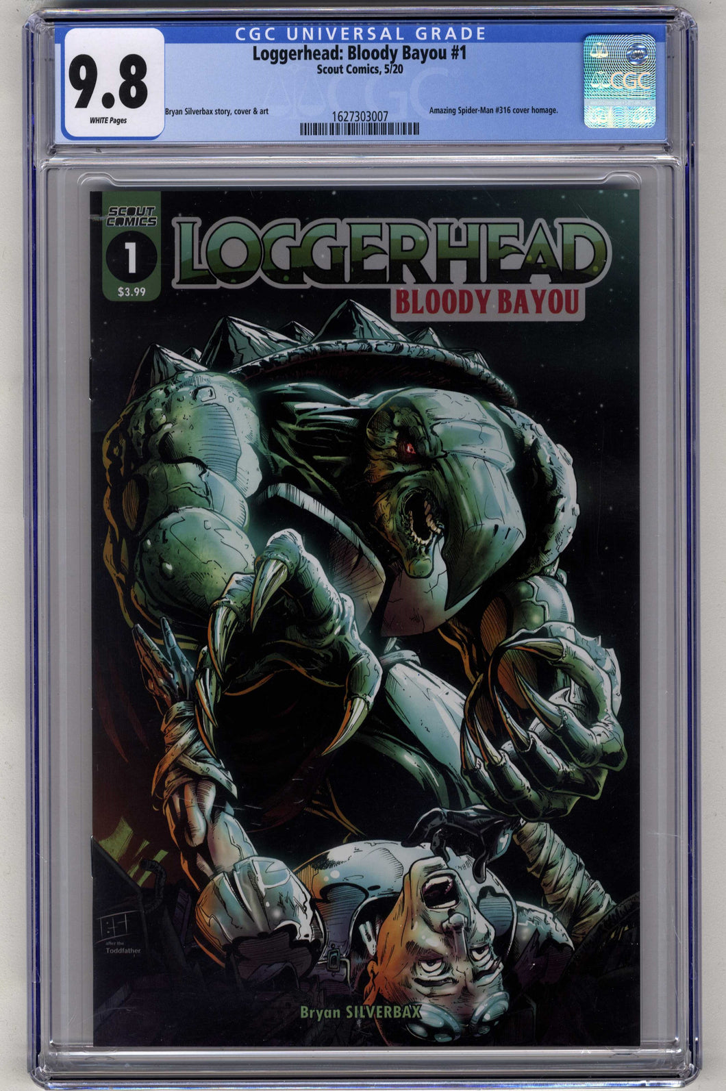 Loggerhead: Bloody Bayou #1, Bryan Silverbax CGC 9.8