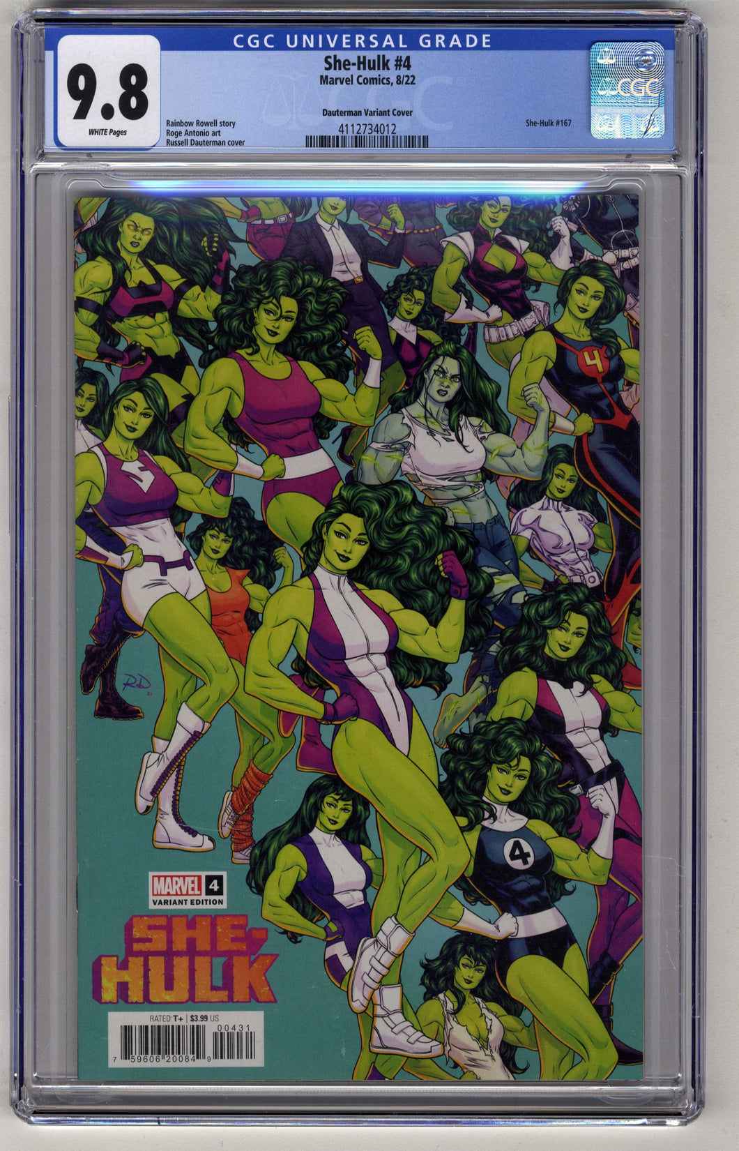 She-Hulk #4, Dauterman Variant, CGC 9.8