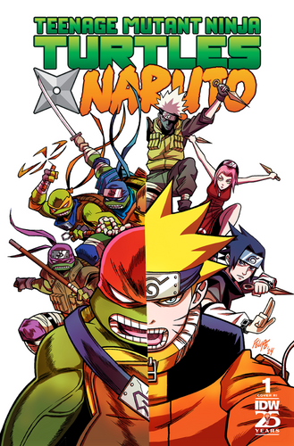 TEENAGE MUTANT NINJA TURTLES X NARUTO #1 1:25 Felipe Smith Variant