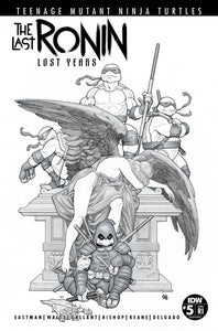 Teenage Mutant Ninja Turtles: The Last Ronin - The Lost Years #5 1:50 Frank Cho Black & White Variant