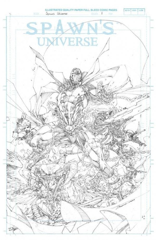 Spawn's Universe #1 Cover G Brett Booth 1:50 Sketch